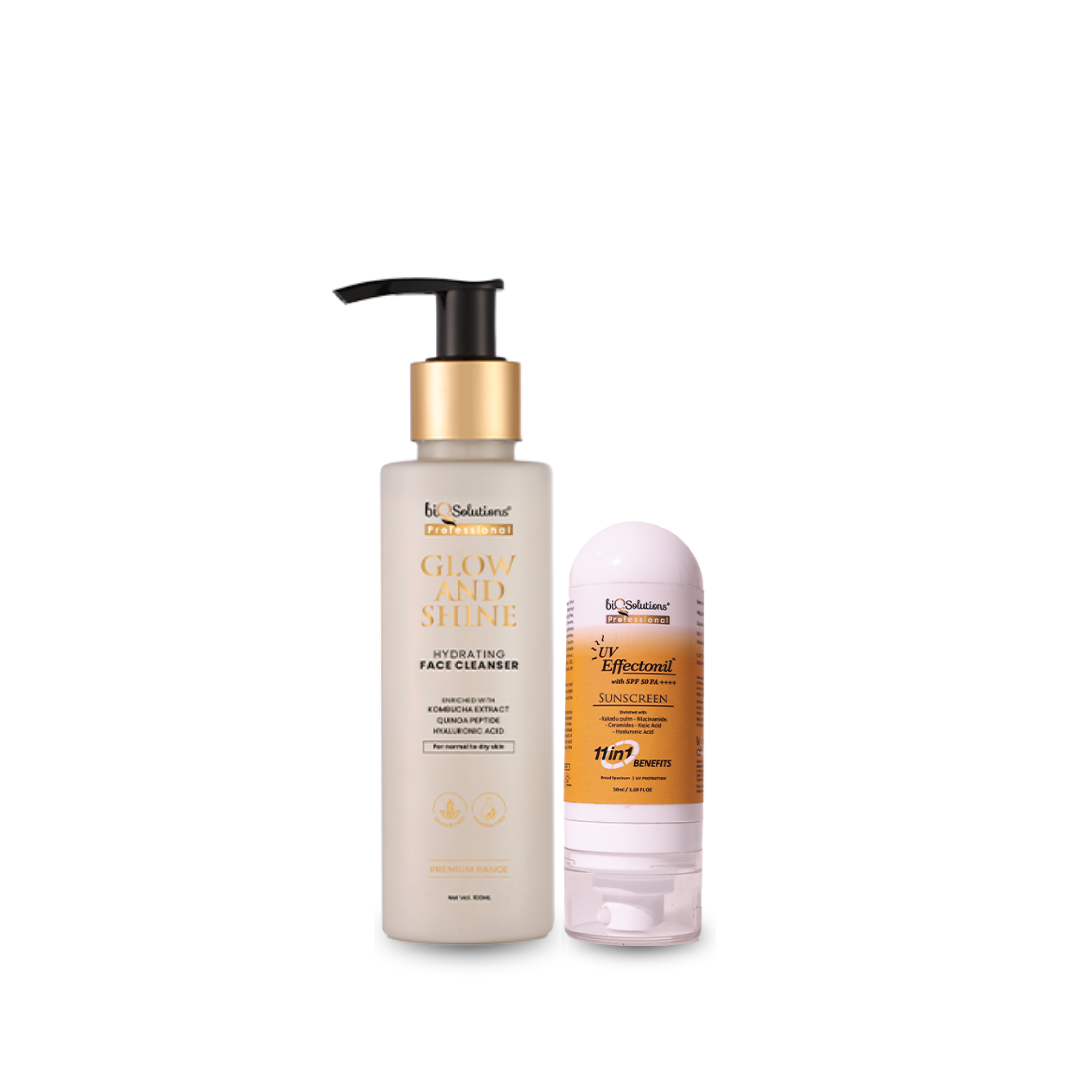 Glow and Shine hydration Facewash + UV Effectonil Sunscreen
