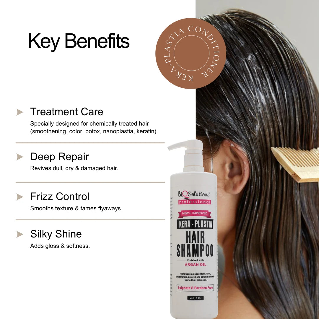 Kera Plastia Shampoo 1l & Kera Plastia Mask 500 gms Bundle