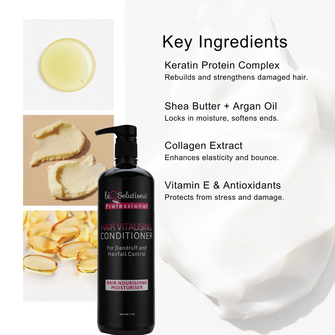 Vitalising Hair Duo XL -  HAIR CLEANSING AND VITALISING SHAMPOO (1LITRE) + HAIR VITALISING CONDITIONER (1LITRE)