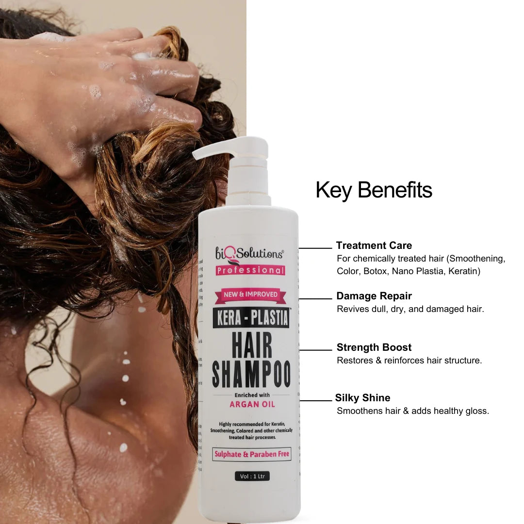 Kera Plastia Shampoo & Conditioner 1l each Bundle