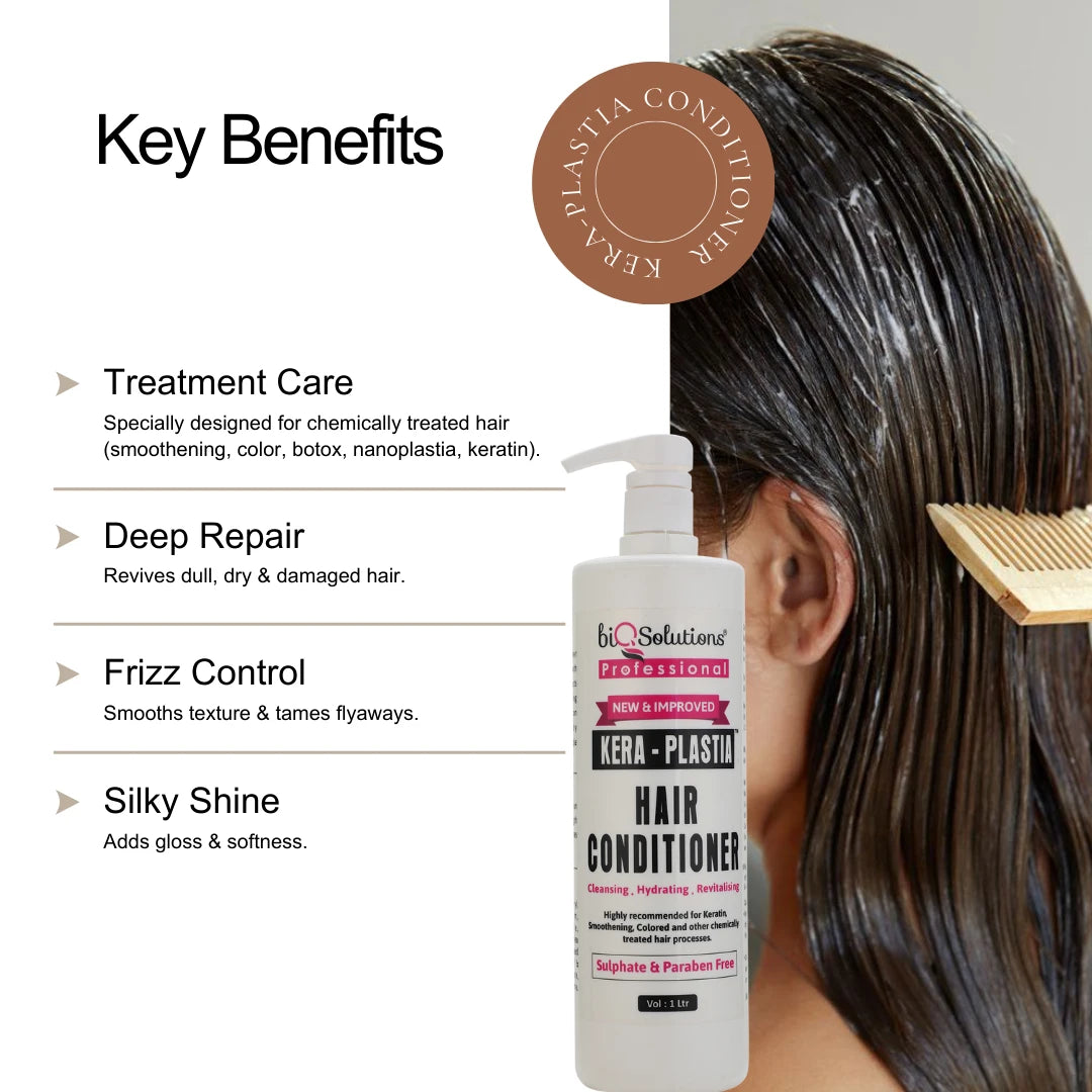 Kera Plastia Shampoo & Conditioner 1l each Bundle