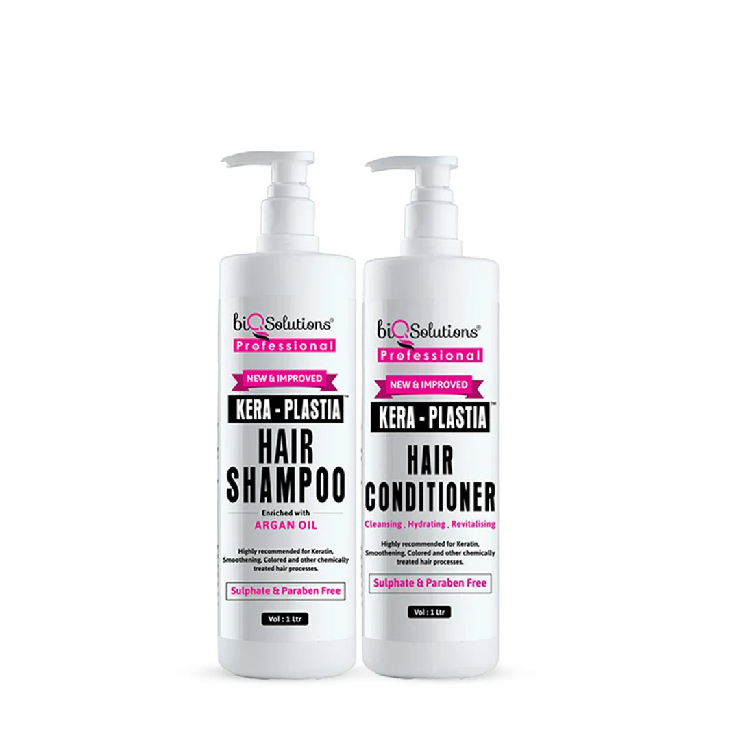 Kera Plastia Shampoo & Conditioner 1l each Bundle