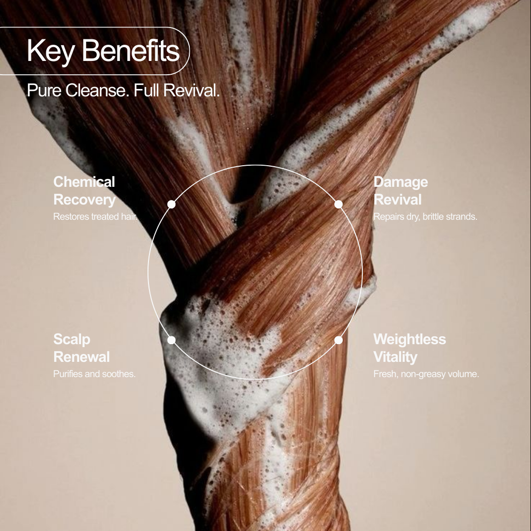 Hair Cleansing and Vitalising Shampoo (500 ML) + Vitalising Hair Mask  (200 GMS ) + Anti-Hairfall & Hair Growth Booster Serum Shots (10 VIALS)