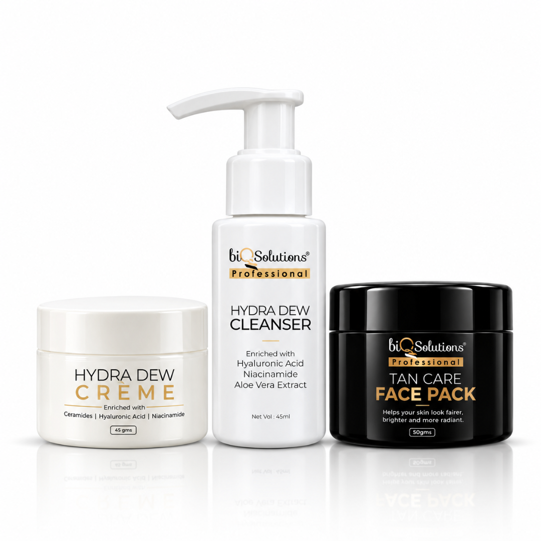 Hydra Dew Cleanser + Creme + Tan Care Face Pack