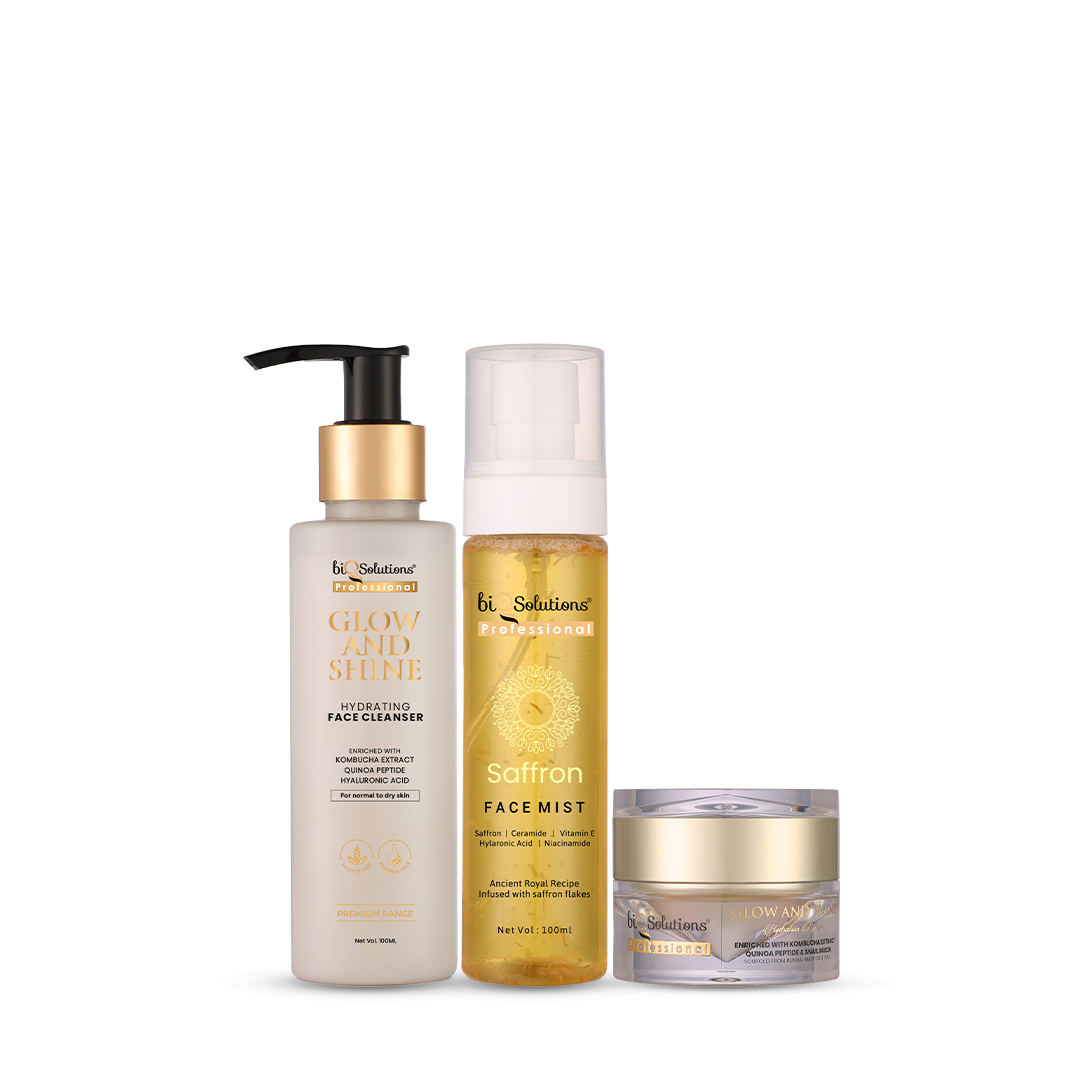 Glow Goddess Trio - Hydration Facewash + Saffron Glow Mist + Glow and Shine Hydration Cream