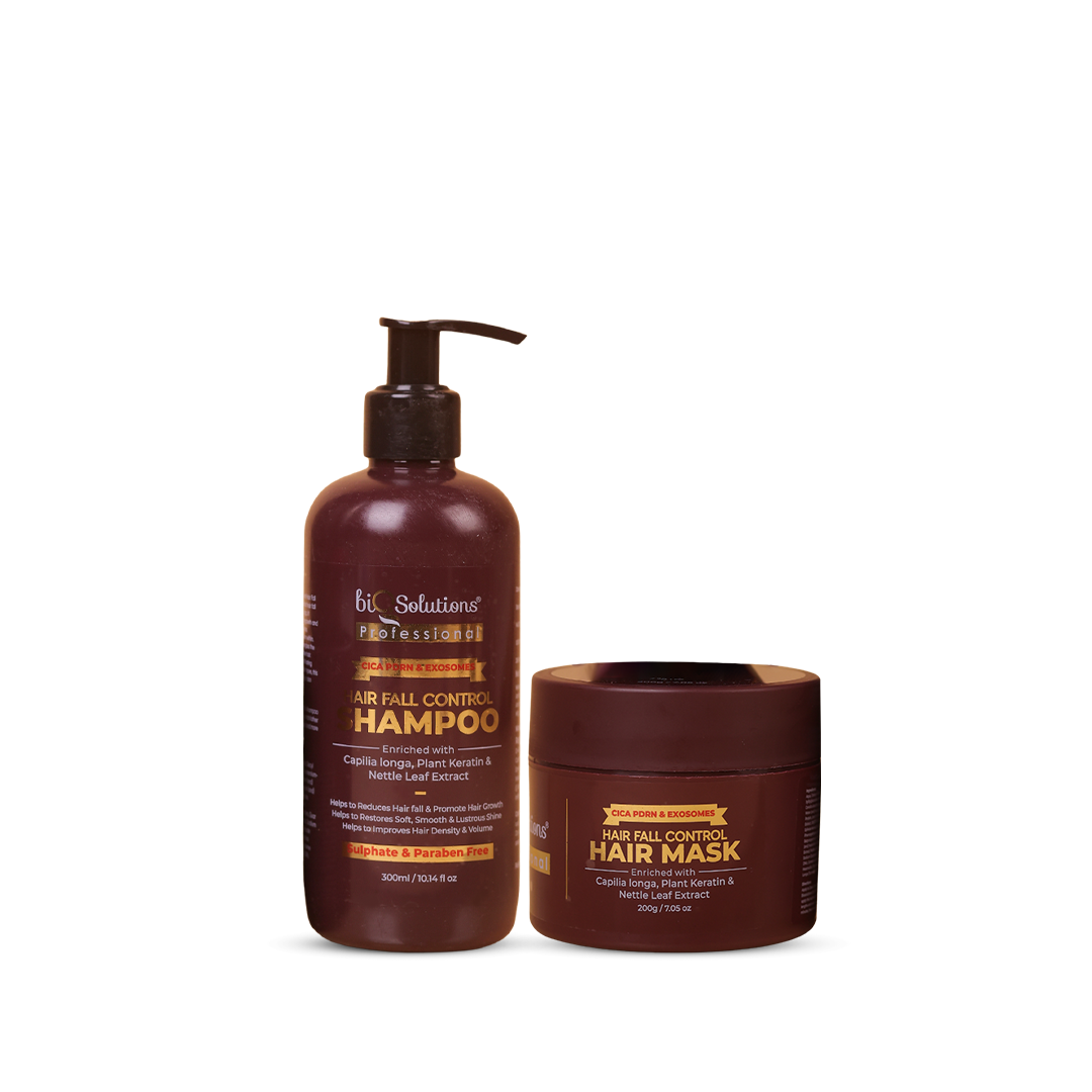 CICA PDRN & Exosomes Hairfall Control Shampoo (300 ml) & Hair Mask (200 gms)