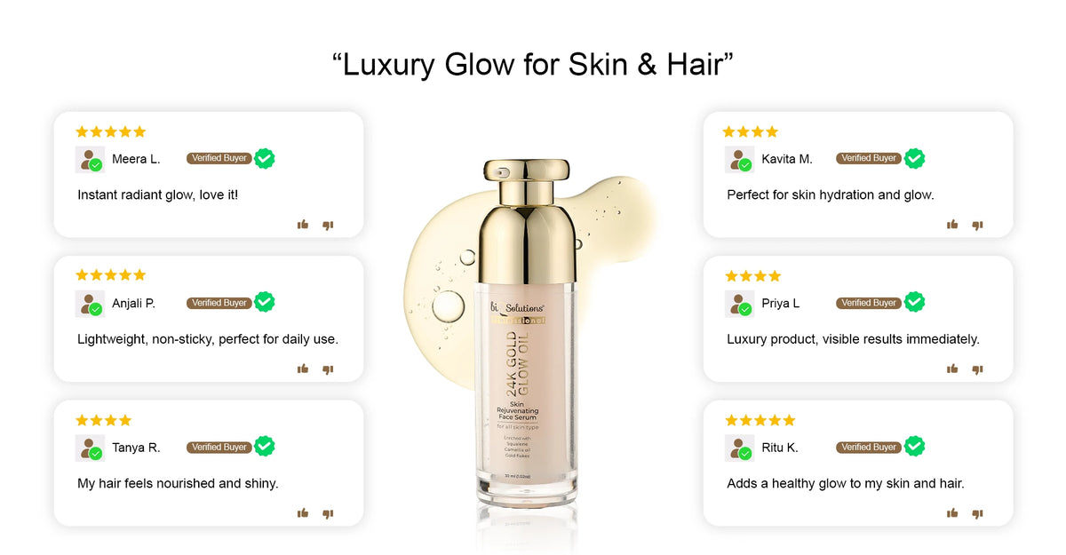 New 24k Gold Glow Oil – Face Serum 100 ml Banner