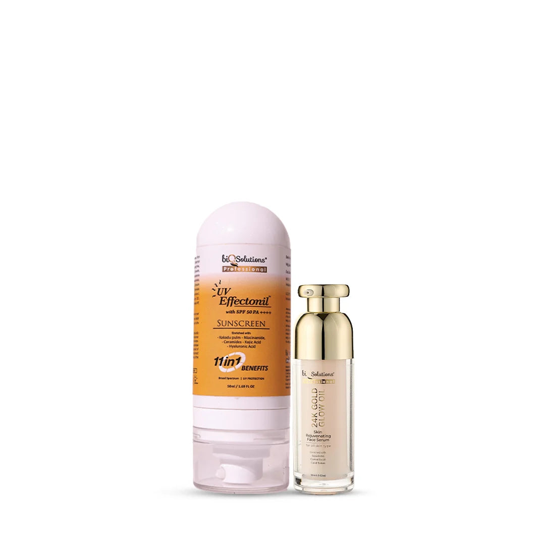 24k Gold Glow Face Oil + UV Effectonil Sunscreen