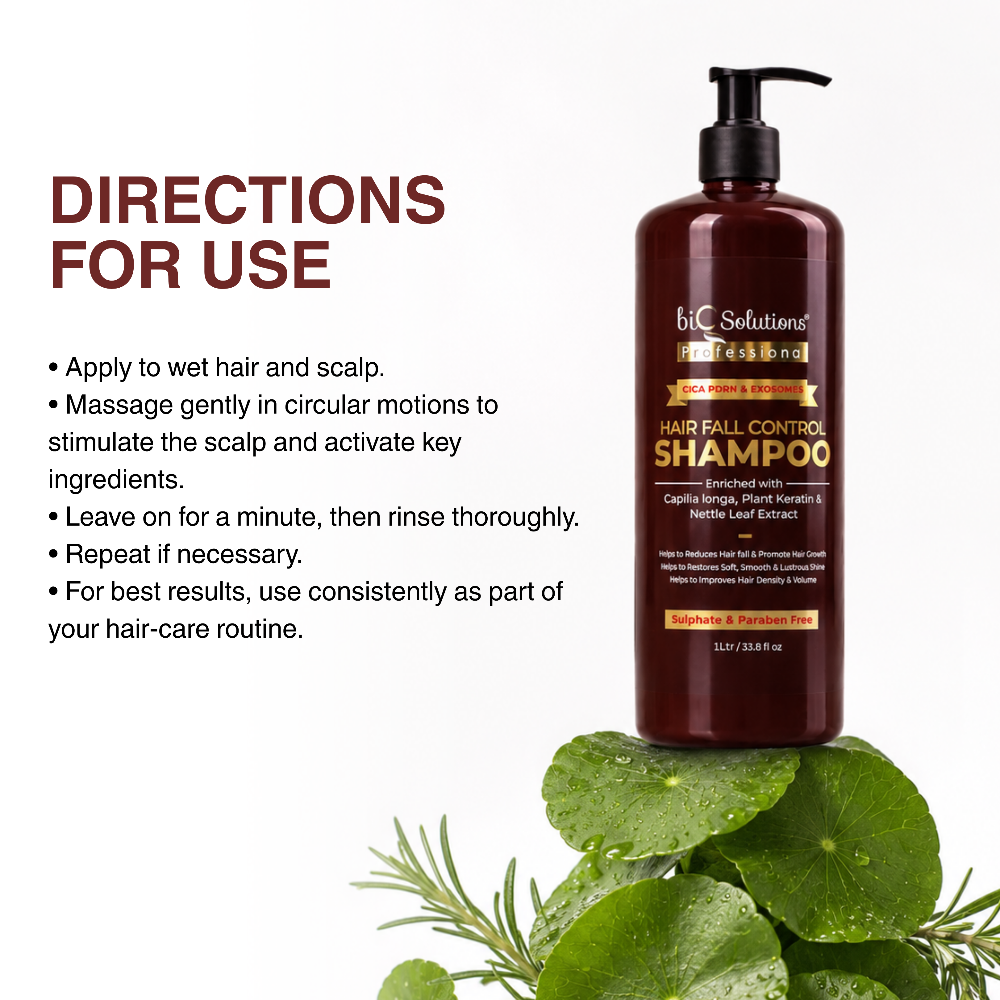 CICA PDRN & EXOSOMES HAIRFALL CONTROL SHAMPOO  (1 LITRE)