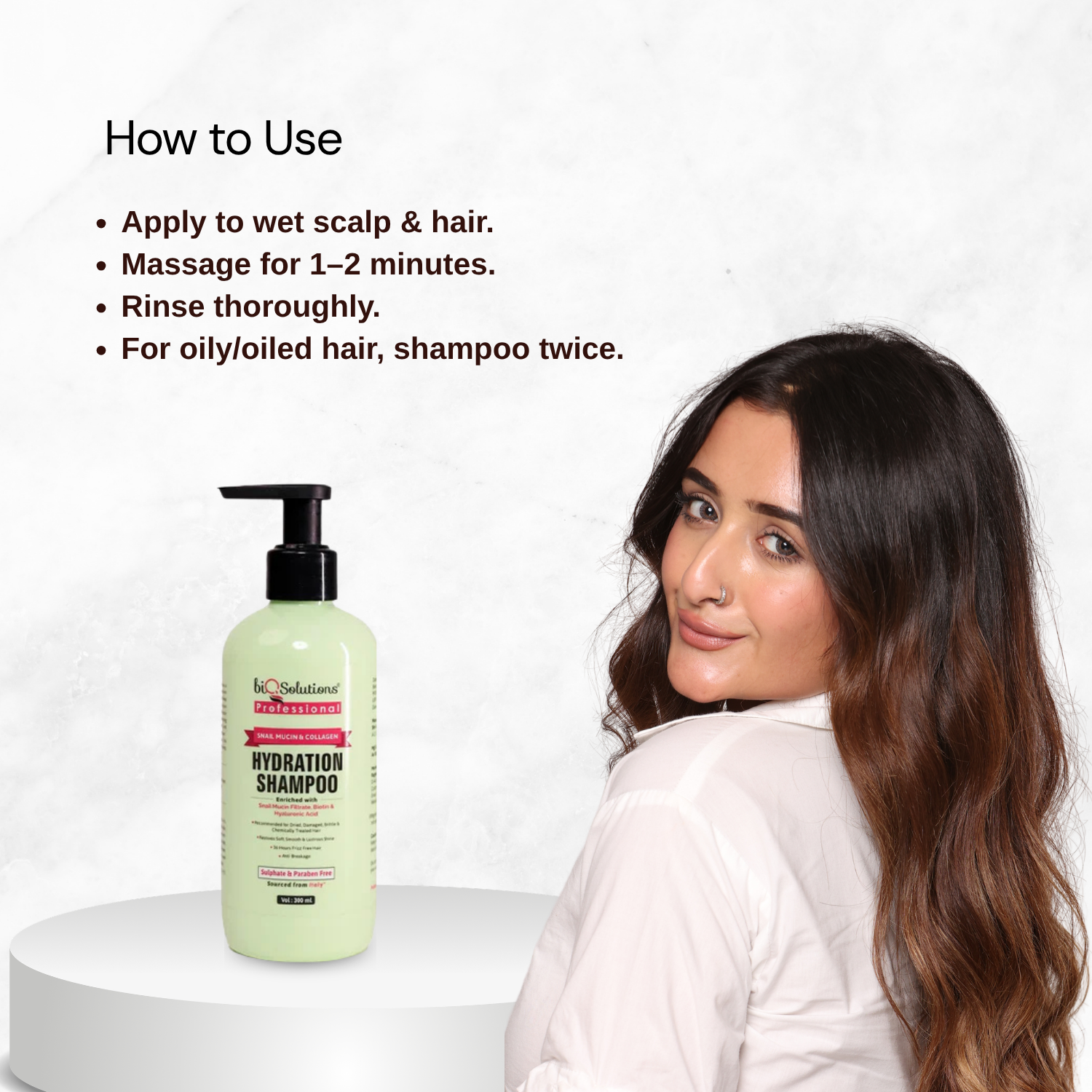 Snail Mucin & Collagen Shampoo (300 ML0 X 2 )