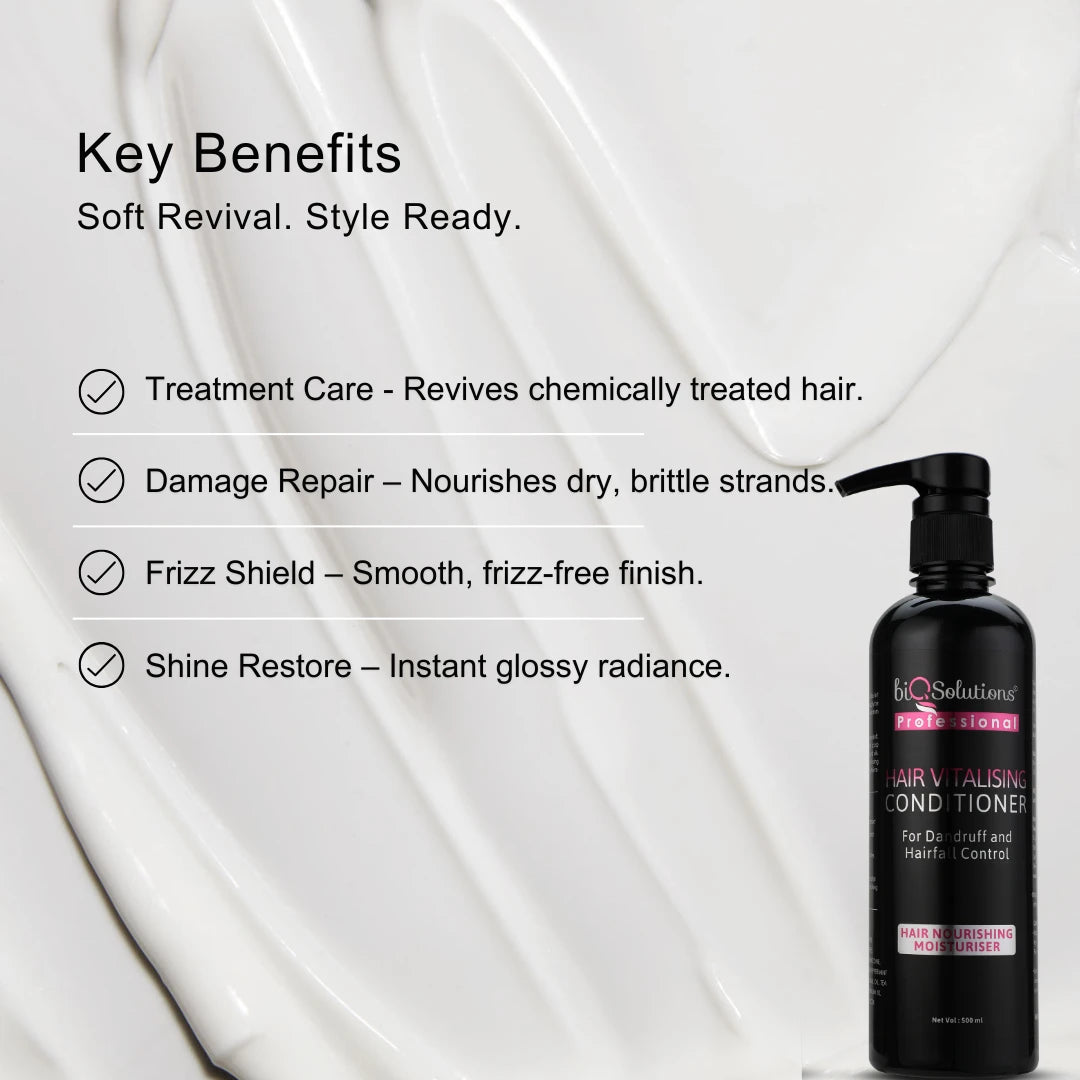 STRENGTH & SHINE DUO – HAIR CLEANSING AND VITALISING SHAMPOO (500ML) + HAIR VITALISING CONDITIONER (500ML)
