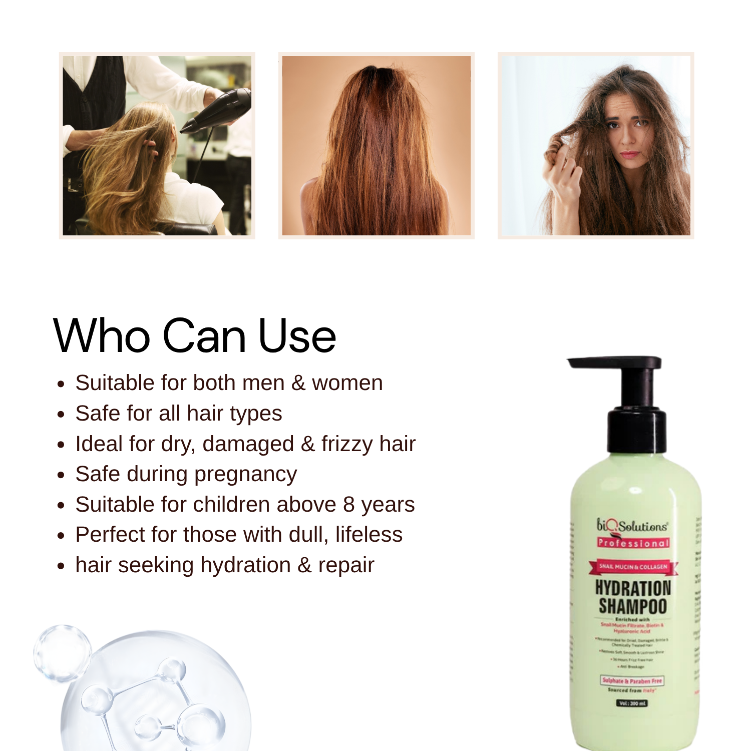 Snail Mucin & Collagen Shampoo (300 ML0 X 2 )