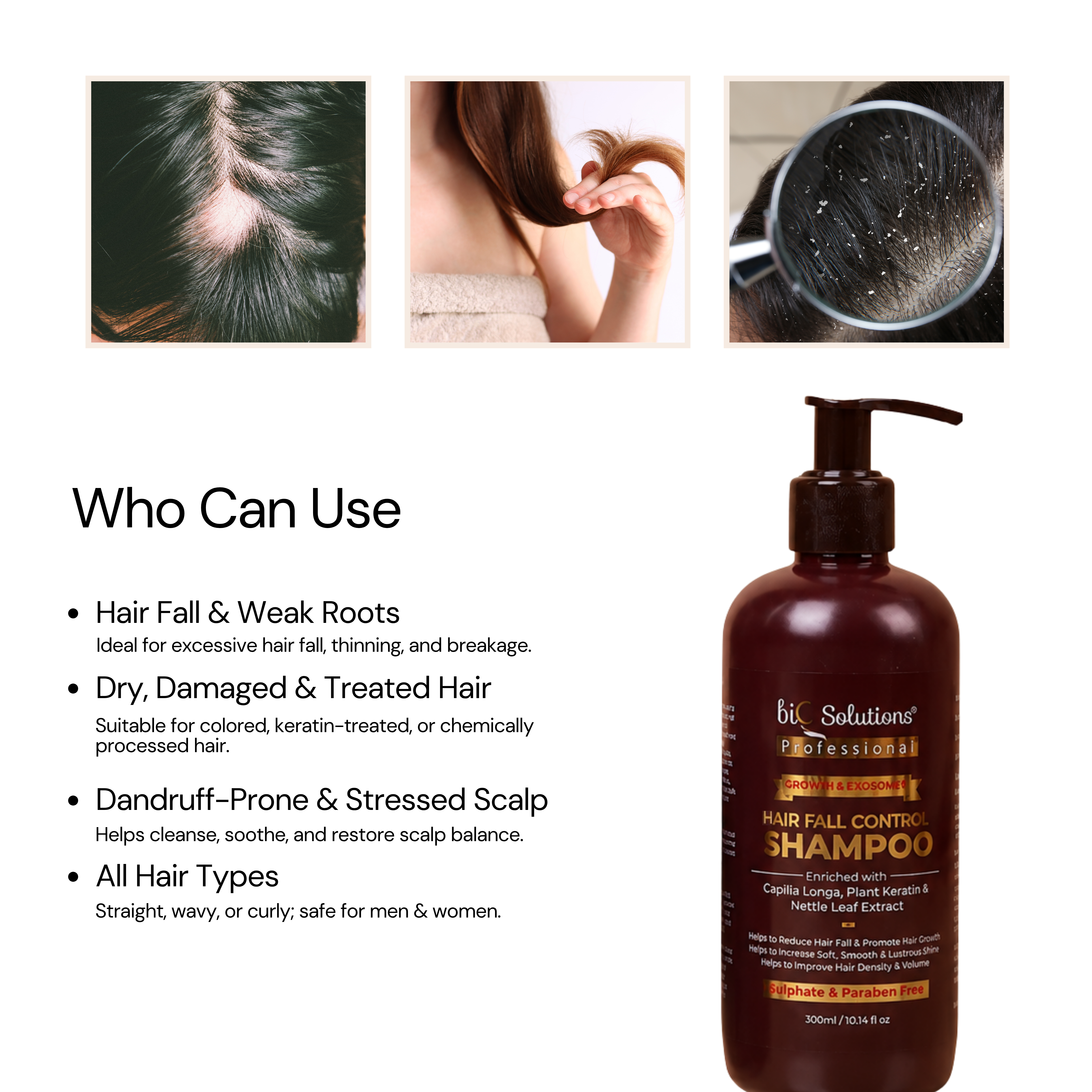 CICA PDRN & Exosomes Hairfall Control Shampoo (300 ml) x 2