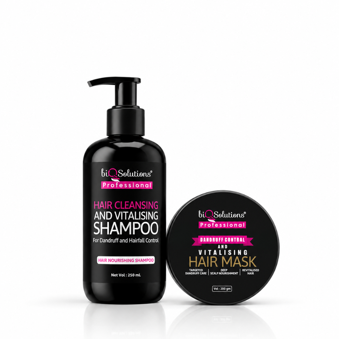 DANDRUFF CONTROL DUE - Hair Cleansing and Vitalising Shampoo (250 ML ) + Vitalising Hair Mask (200 GMS)