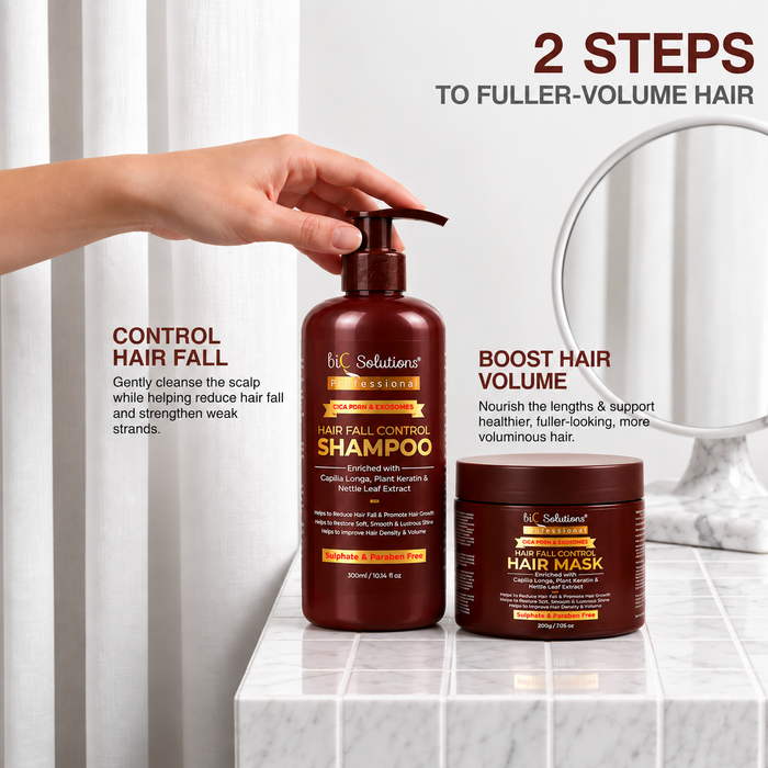 CICA PDRN & Exosomes Hairfall Control Shampoo (300 ml) & Hair Mask (200 gms)