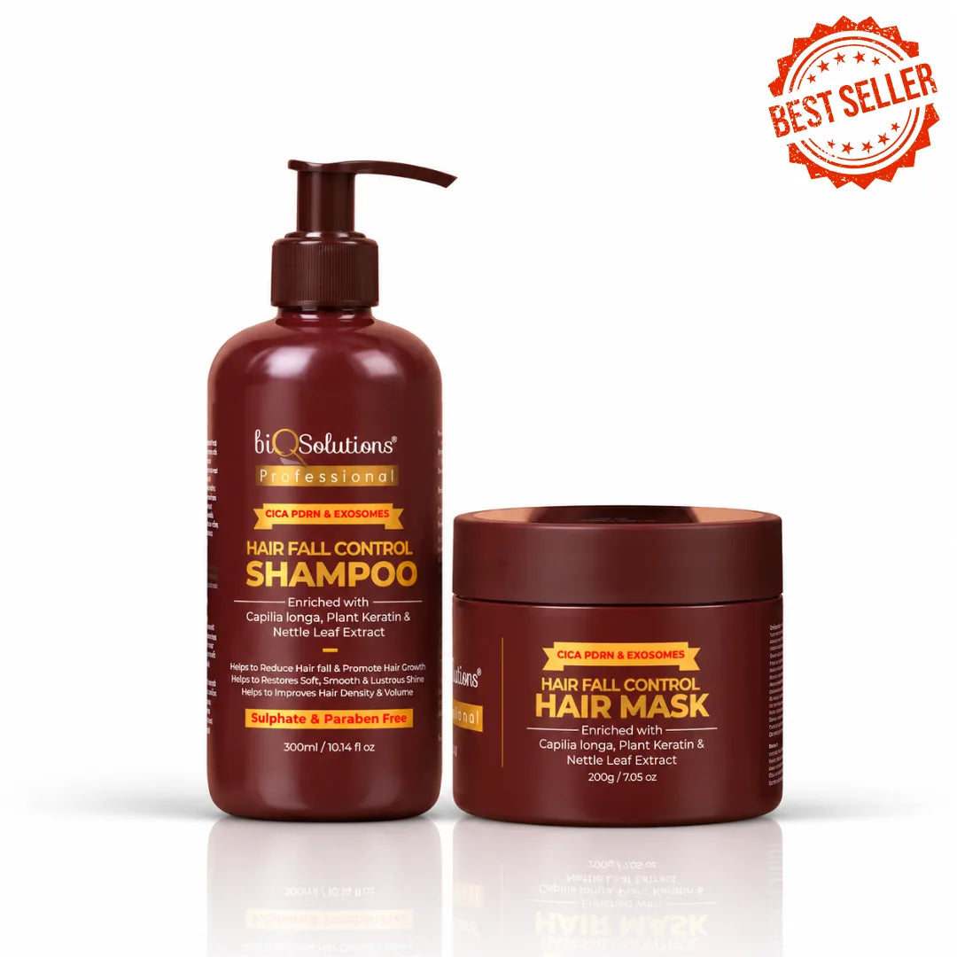 CICA PDRN & Exosomes Hairfall Control Shampoo (300 ml) & Hair Mask (200 gms)