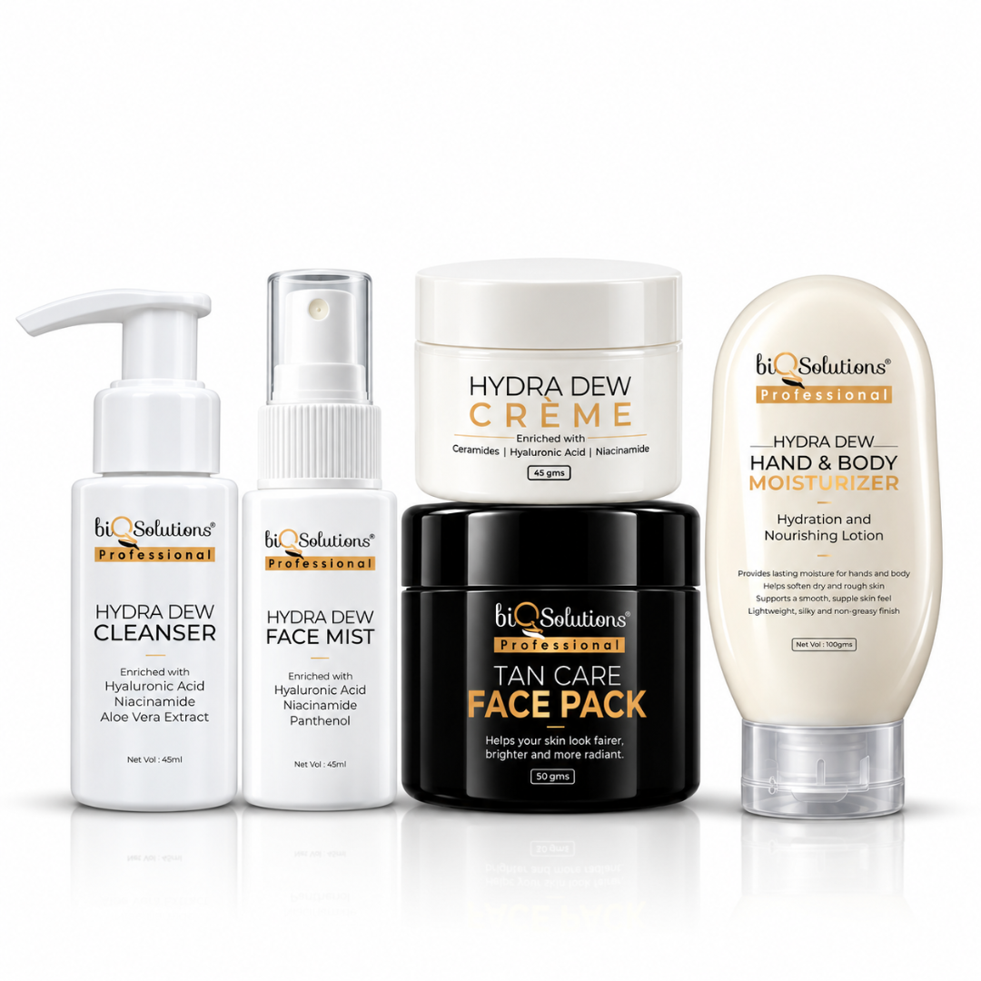 Complete Skincare Regime - Hydra Dew CTM Range + Tan Care Face Pack + Hand & Body Lotion