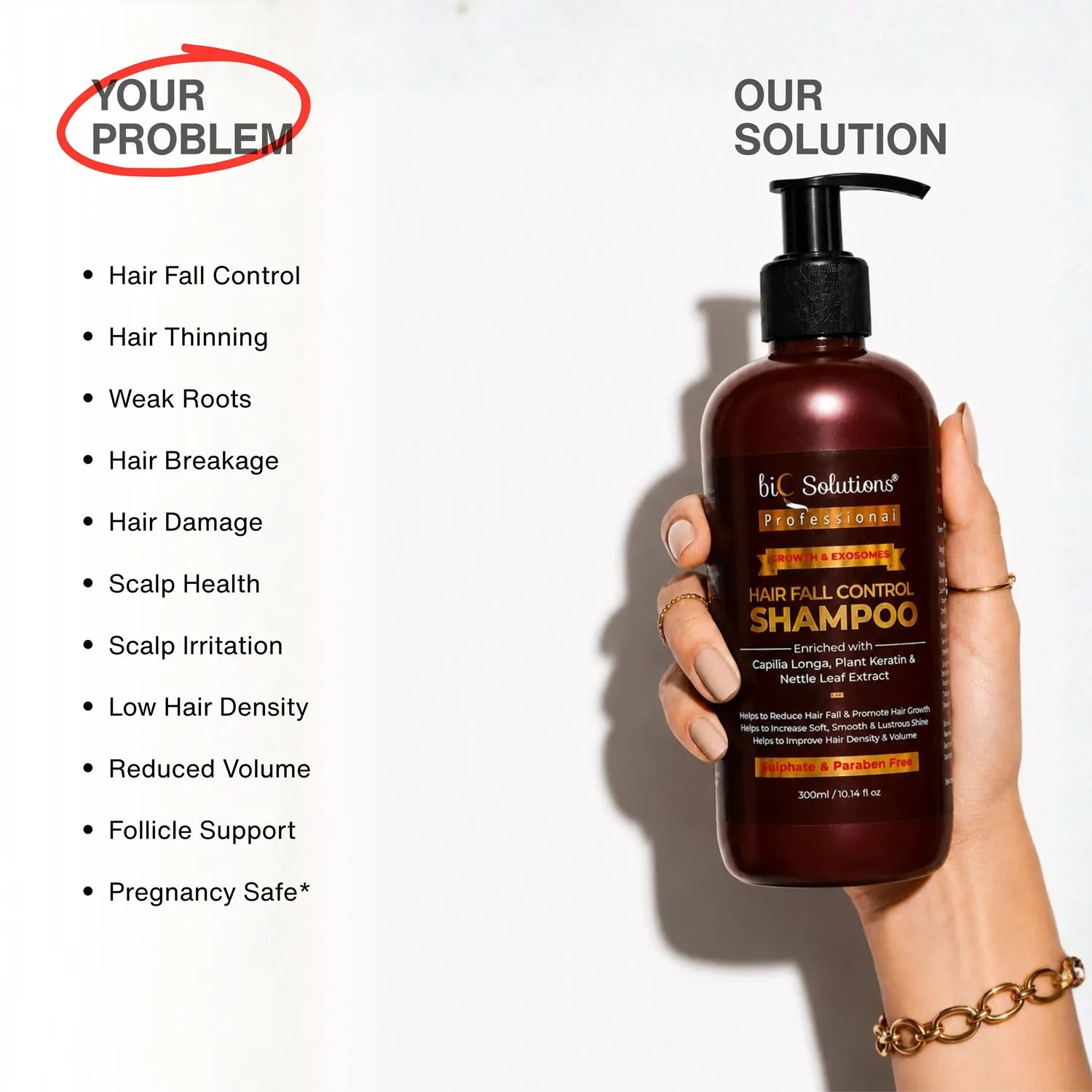 CICA PDRN & EXOSOMES HAIRFALL CONTROL SHAMPOO 300ml