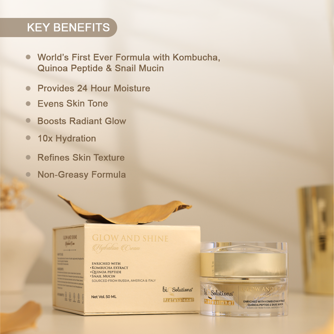 Glow and Shine Hydration Cream + Anti Hairfall and Hair Growth Booster Serum Shots (5 VIALS)