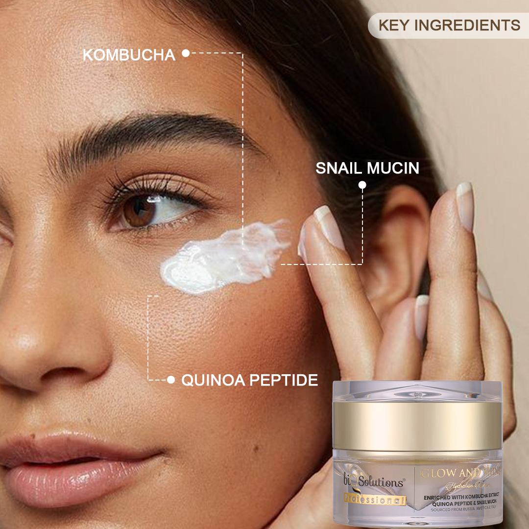 Glow and Shine Hydration Cream + Anti Hairfall and Hair Growth Booster Serum Shots (5 VIALS)