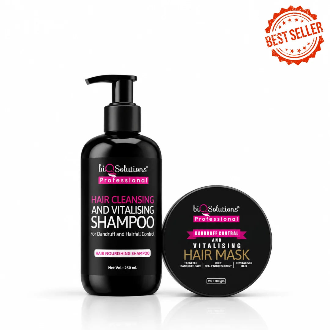 DANDRUFF CONTROL DUE - Hair Cleansing and Vitalising Shampoo (250 ML ) + Vitalising Hair Mask (200 GMS)