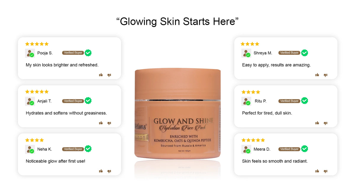 Glow And Shine Hydration Face Pack Banner