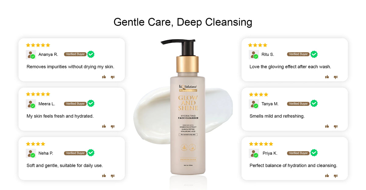 Glow And Shine – Hydrating Face Cleanser Banner