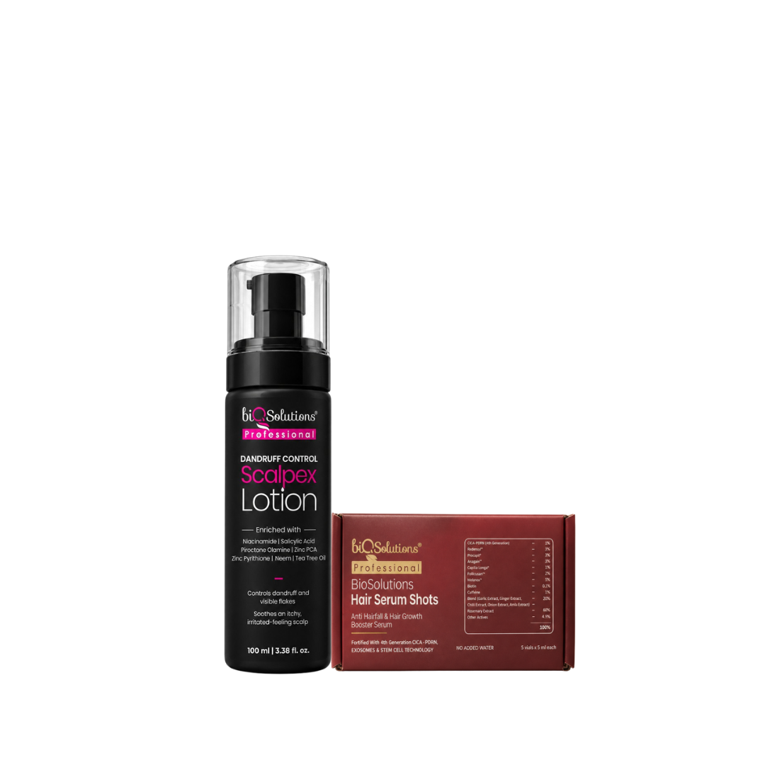 Anti- Dandruff Scalpex Lotion + Hair Growth Booster Serum Shots
