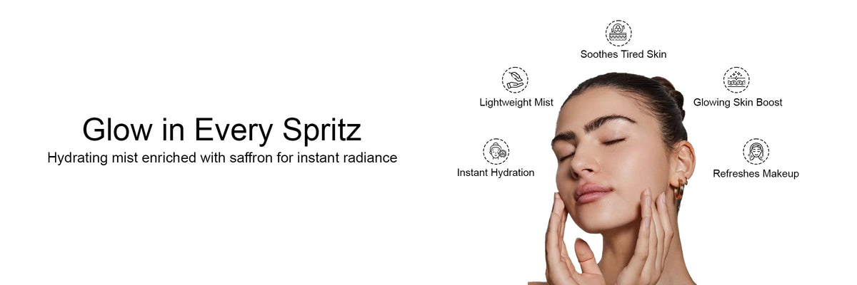 New Saffron Glow Face Mist Banner