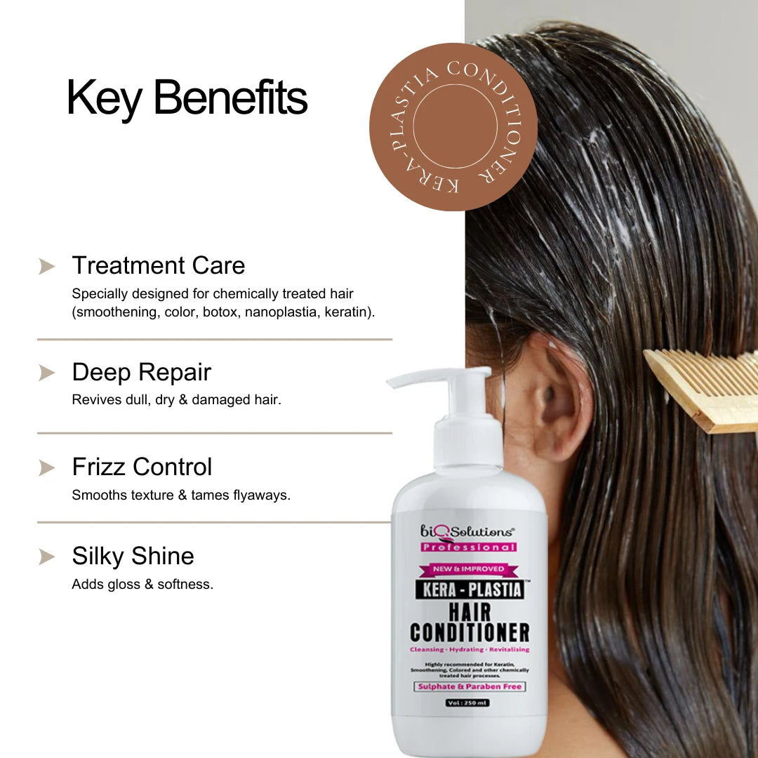 Kera Plastia Shampoo & Conditioner of 250 ml each Bundle