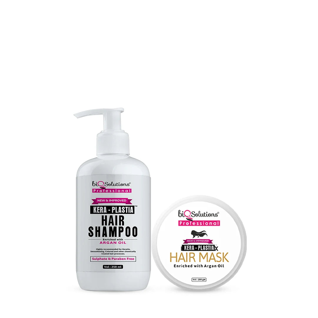 Kera Plastia Shampoo 250 ml & Kera Plastia Hair Mask 200 gms Bundle