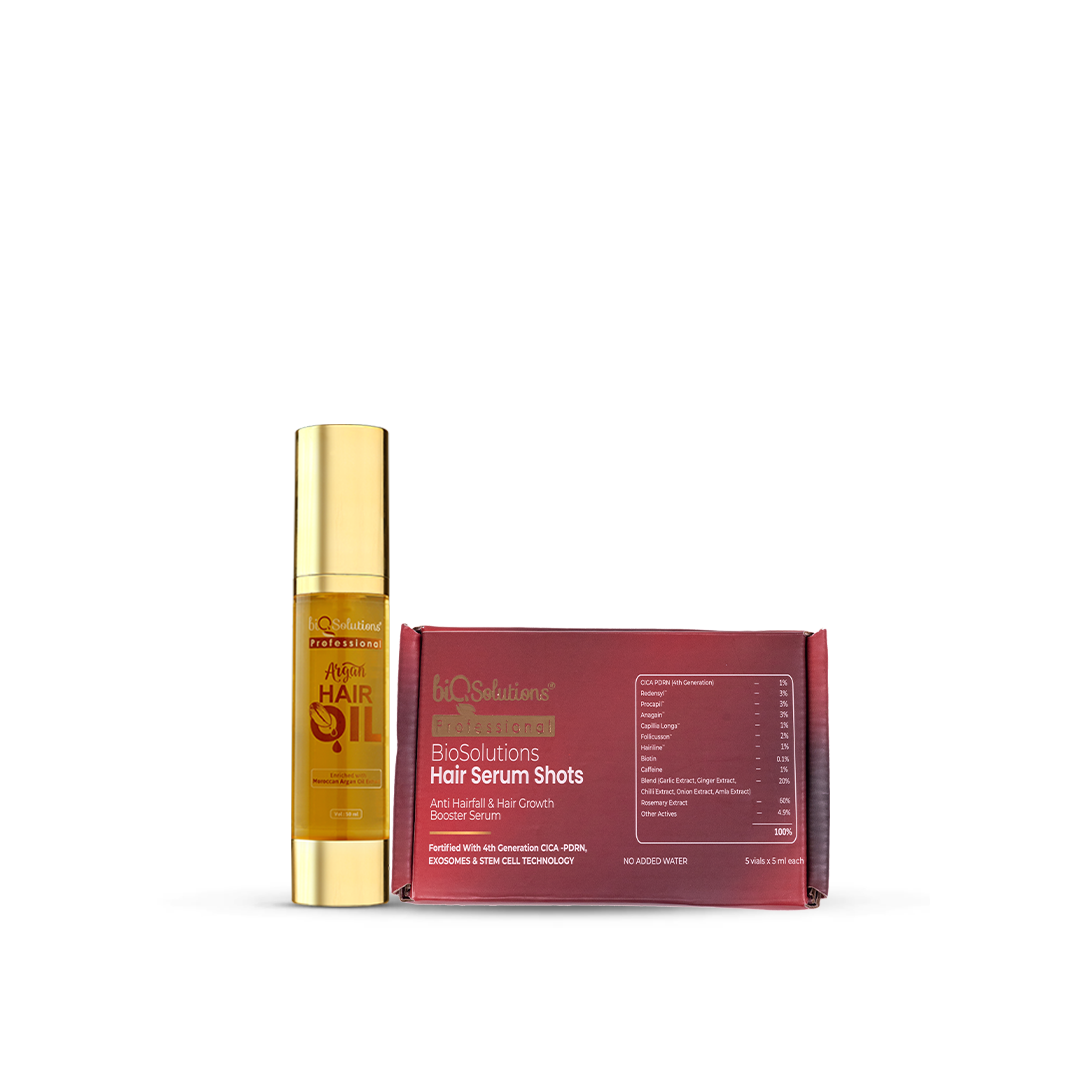 ARGAN MIRACLE DUO - Argan Oil + Anti-Hiarfall and Hair Growth Booster Serum Shots (5 VIALS)
