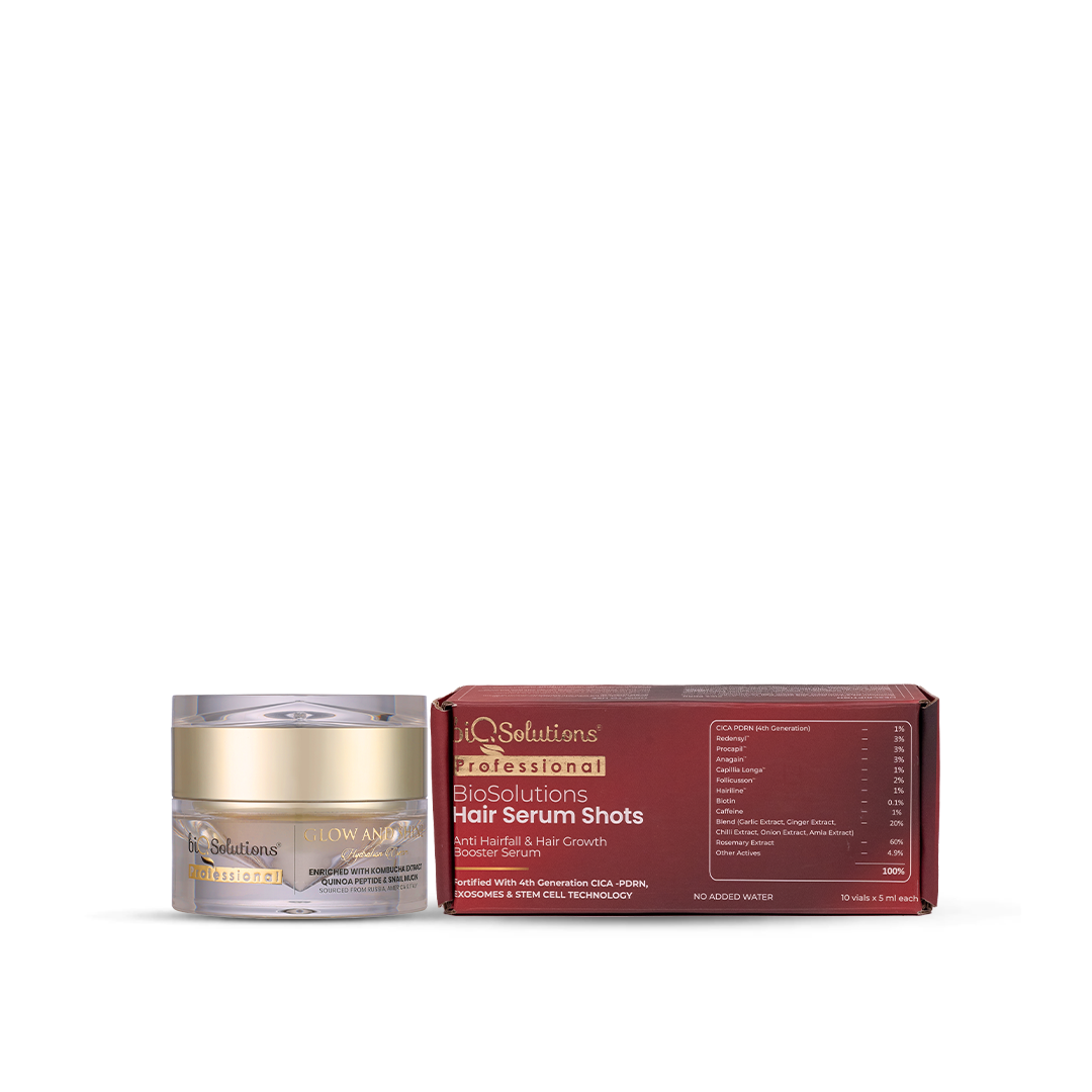 RADIANCE POWER DUO  - Glow & Shine hydration Cream + Anti-Hairfall and Hair Growth Booster Serum Shots (10 VIALS)