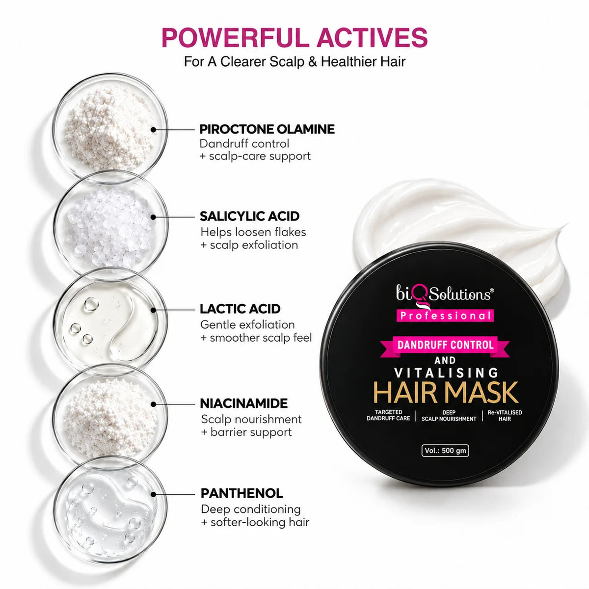 Dandruff Control and Vitalising Hair Mask 500 gms
