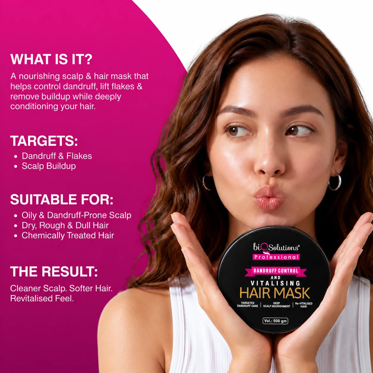 Dandruff Control and Vitalising Hair Mask 500 gms
