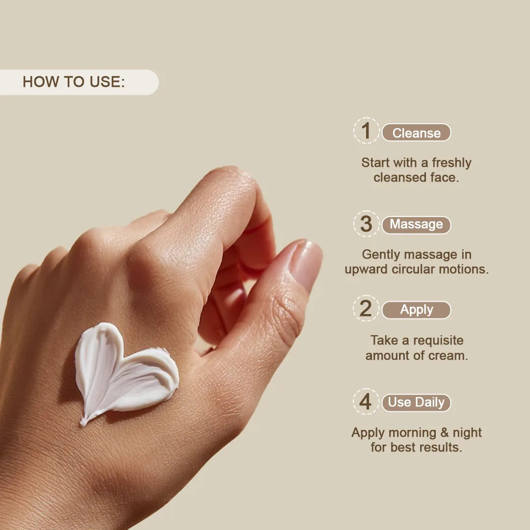 Glow And Shine Hydration Cream Enriched With Kombucha, Snail Mucin And Quinoa Peptide