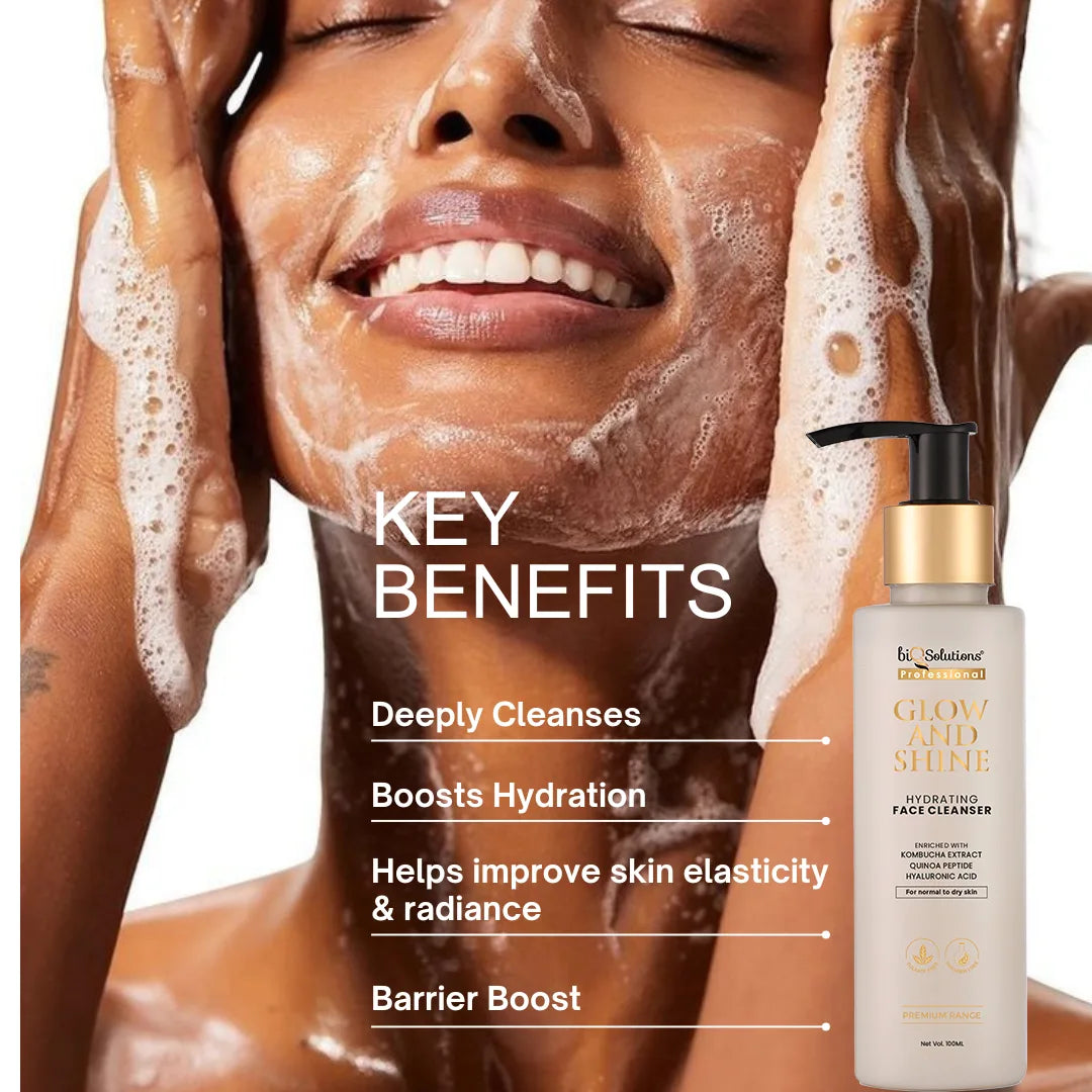 Triple Glow Delight  – Hydration Face Wash + Saffron Glow Mist + Glow And Shine Hydration Cream