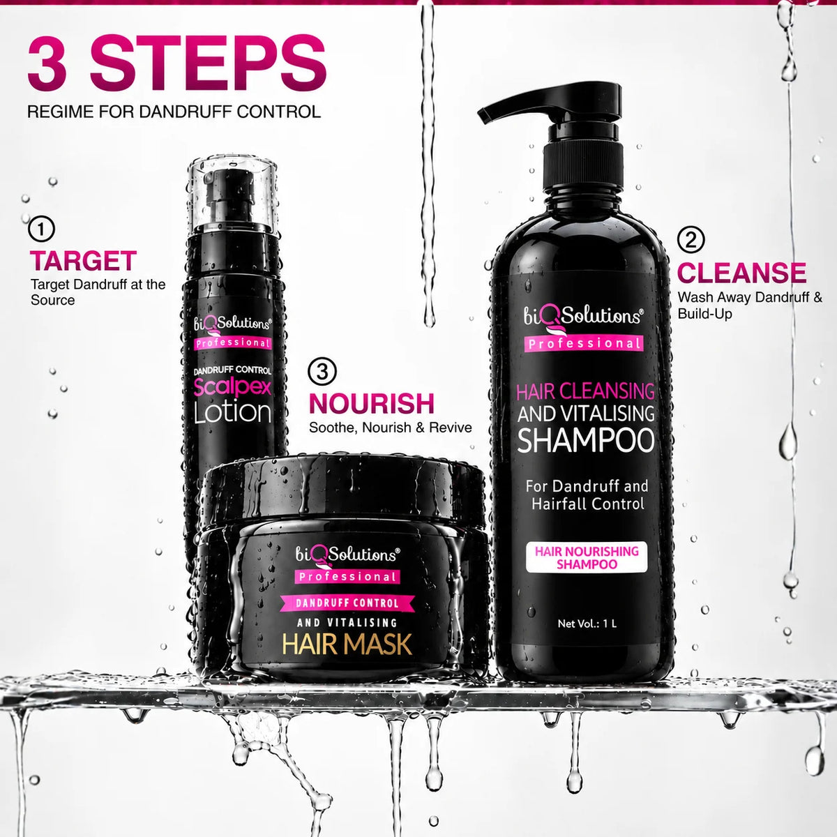Hair Cleansing and Vitalising Shampoo (1 LITRE)