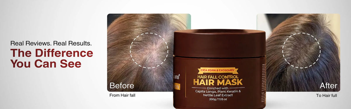 CICA PDRN & EXOSOMES HAIRFALL CONTROL HAIR MASK 200 GMS X 2 Banner 4