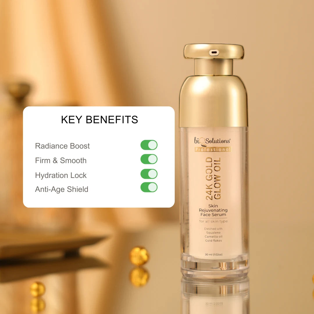New 24k Gold Glow Oil – Face Serum 100 ml