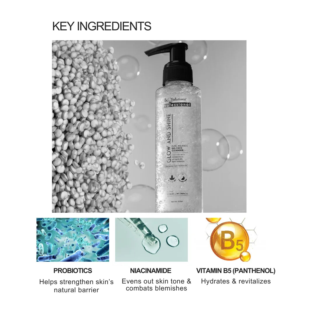 New Glow And Shine – Pure Balance Gel Face Cleanser