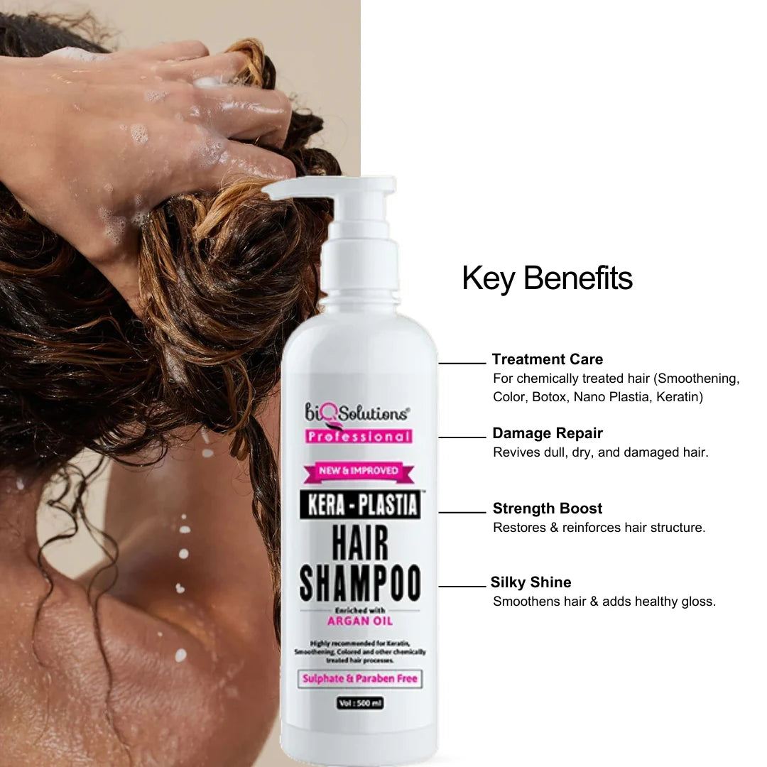 Kera Plastia Shampoo & Conditioner of 500 ml each Bundle