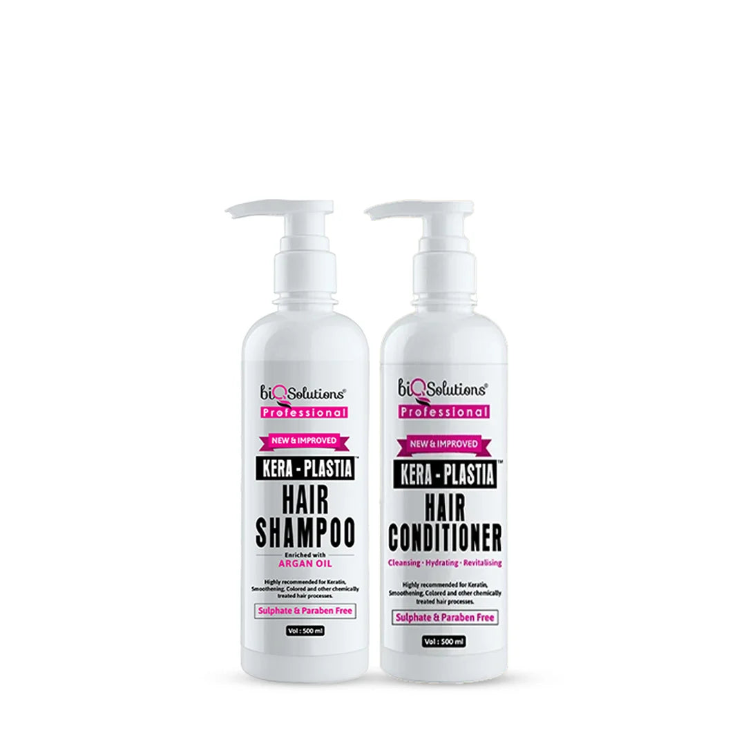 Kera Plastia Shampoo & Conditioner of 500 ml each Bundle