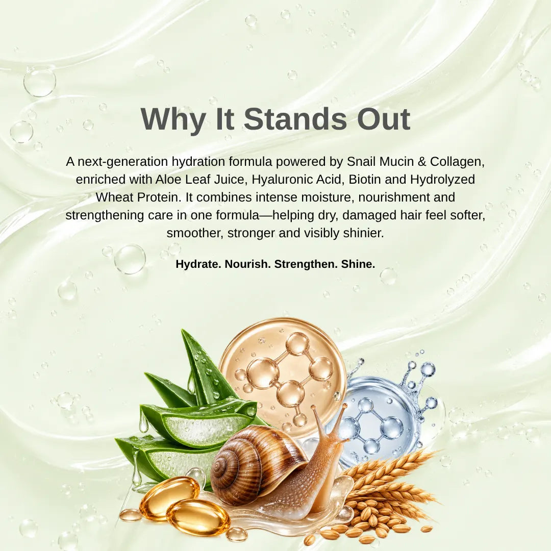 Snail Mucin & Collagen Shampoo 300 ML Store 99
