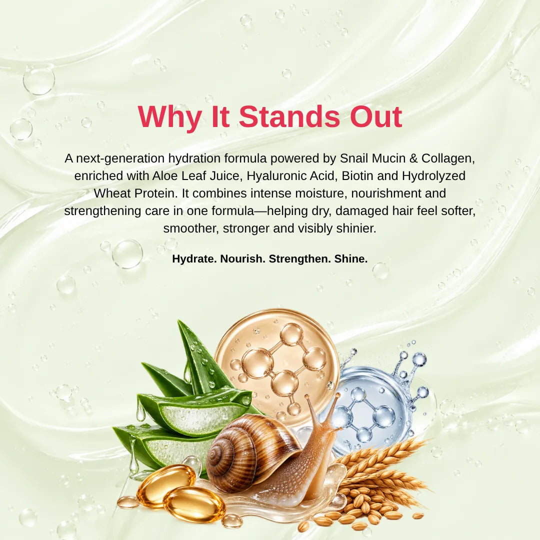 Snail Mucin & Collagen Hair Mask 200 gms Store 99
