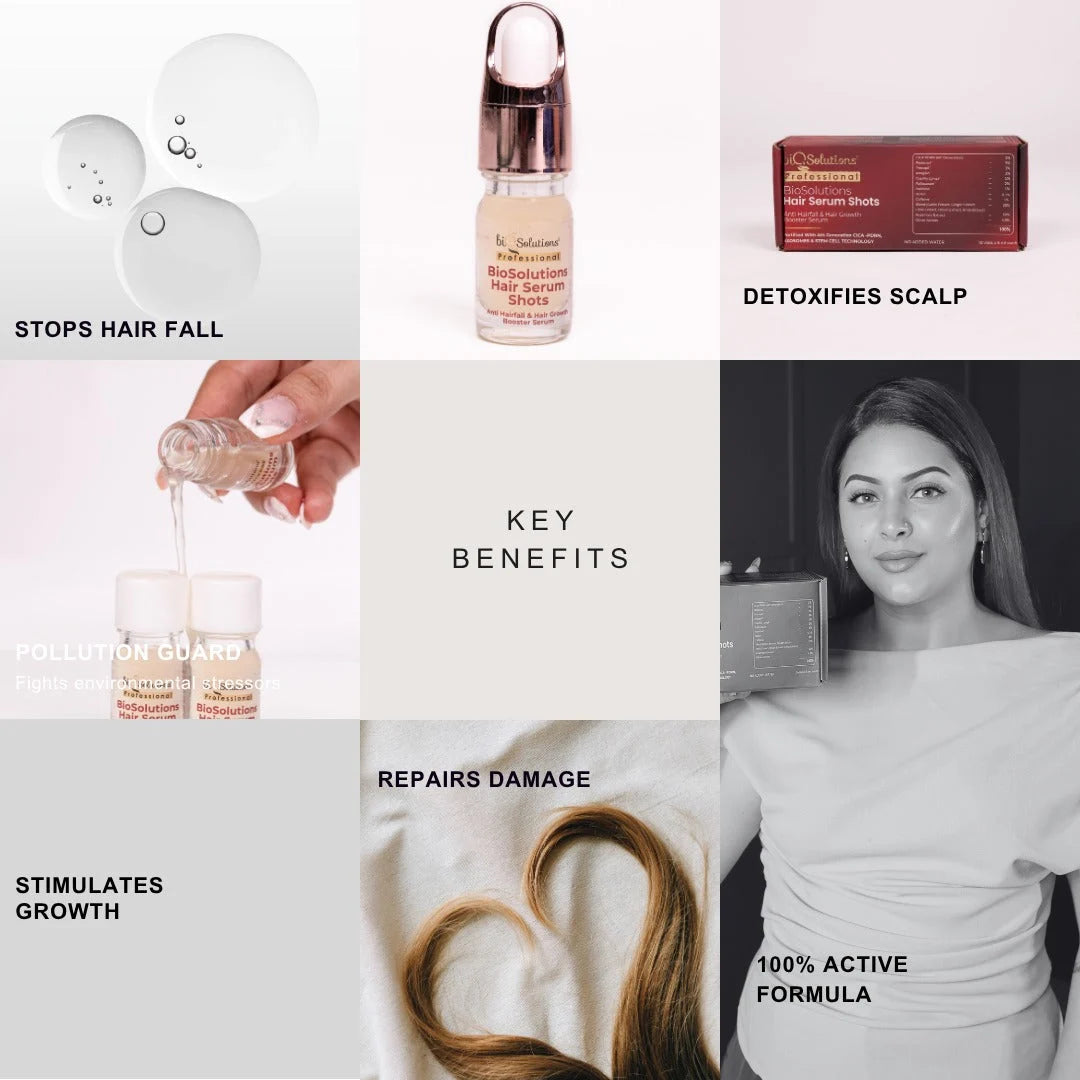 CICA PDRN AND EXOSOMES HAIRFALL CONTROL SHAMPOO  + ANTI HAIRFALL AND HAIR GROWTH BOOSTER SERUM SHOTS (10 VIALS)