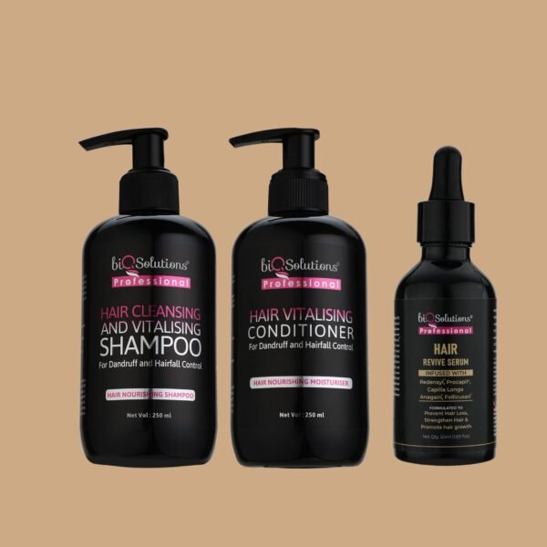 TANVEE TUTLANI’S REGIME - Hair Cleansing & Vitalising Shampoo 250 ml, Conditioner 250 ml, Hair Revive Serum