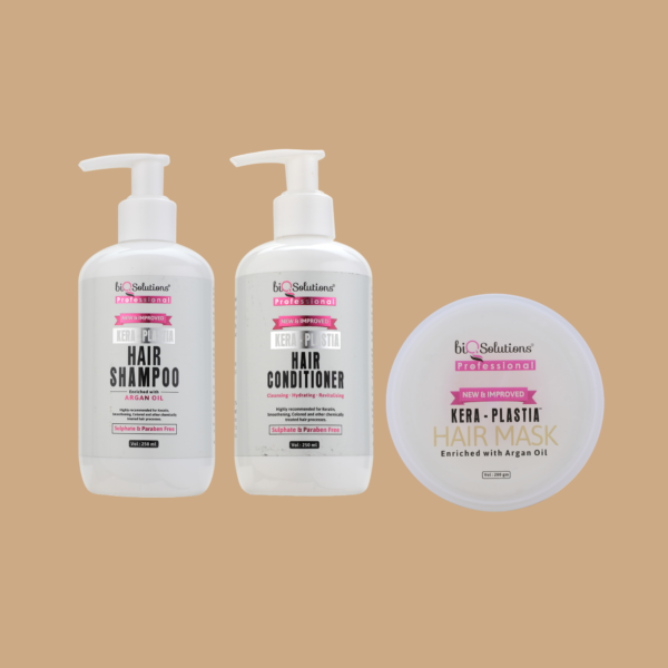 Kera-Plastia Shampoo 250 ml, Conditioner 250 ml, Hair Mask 200 gms