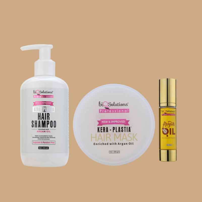 MBM’S REGIME - Kera-Plastia Shampoo 250 ml, Hair Mask 200 gms & Hair Serum 50 ml