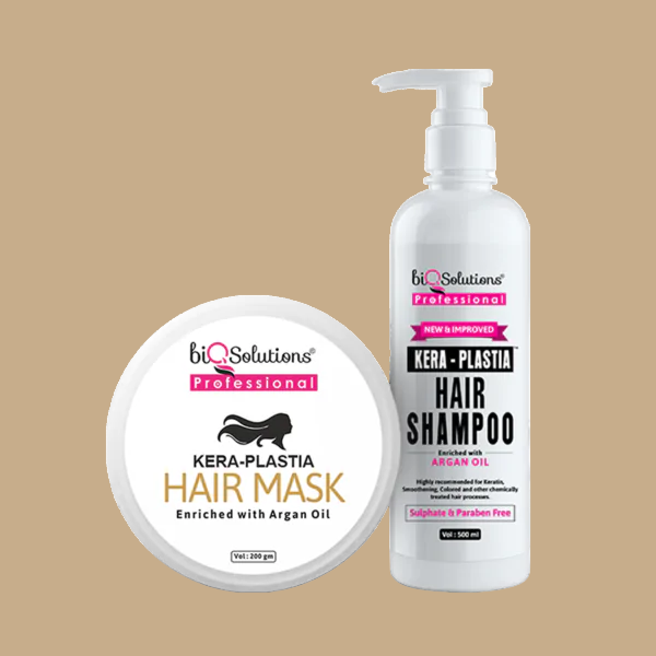 Kera-Plastia Shampoo 500 ml and Kera-Plastia Hair Mask 200 gms
